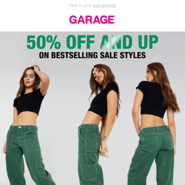 UR LUCKY DAY: 50% OFF OR MORE! 💚