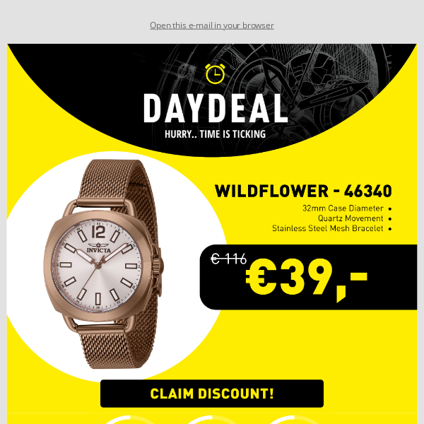 Today's Day Deal for International Women's Day: Invicta Wildflower