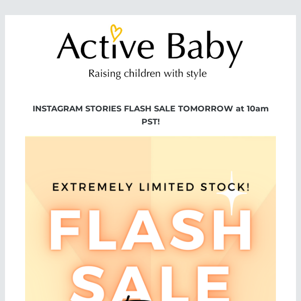 SURPRISE! Tomorrow is FLASH SALE FRIDAY!🤩