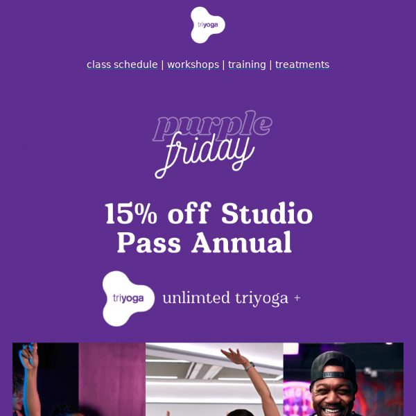 Triyoga, save £360 + unlimited classes with Studio Pass🔥