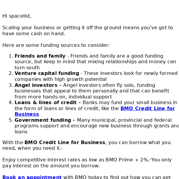 borrow what you need - BMO Credit Line For Business