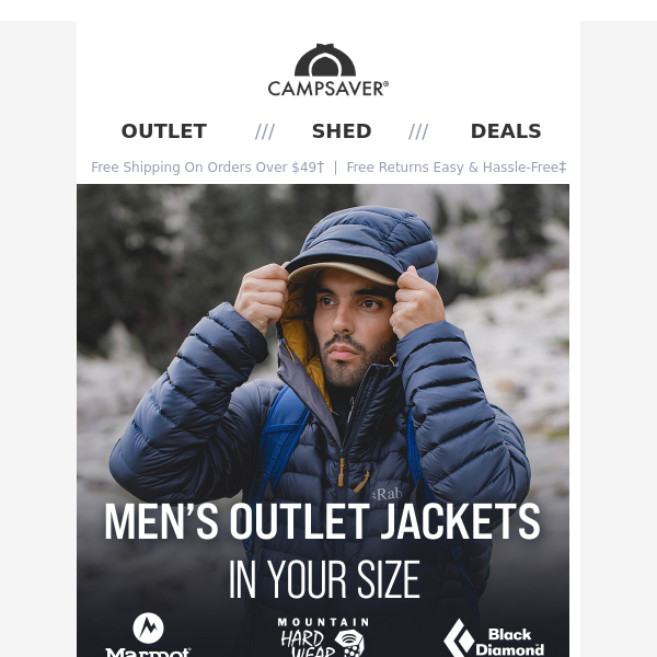 Outlet Jackets in Your Size