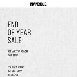 End Of Year Sale