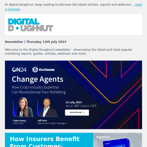[Newsletter ] AI for Predictive Analytics, Customer-Centricity, Content Management + Much More