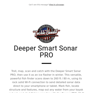 Deeper Smart Sonar PRO - Tackle Bandit