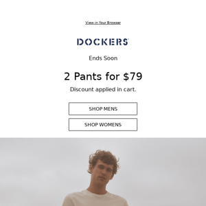 Ends Soon // 2 Pants for $79