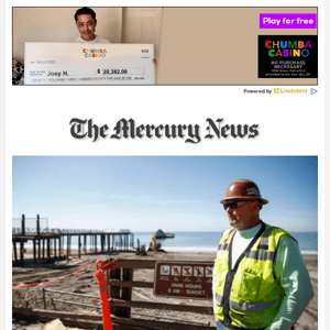 News Alert:  Crews demolish historic Monterey Bay pier, in danger of collapse after January storm damage