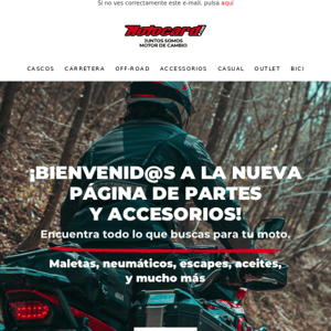 NEW! Tenemos nueva página de partes y accesorios para tu moto