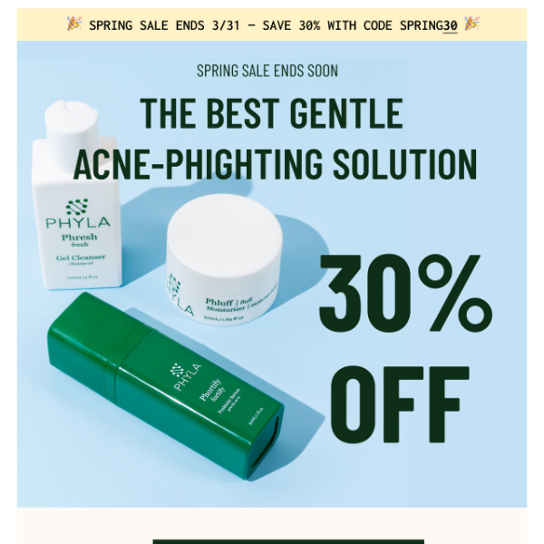 Invest in acne-phighting skincare