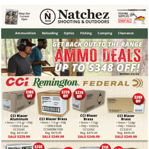 Up to $348 Off with Range Ready Ammo Deals!