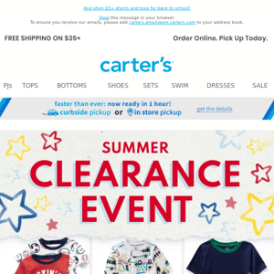 CLEARANCE SALE: Up to 70% off summer faves!