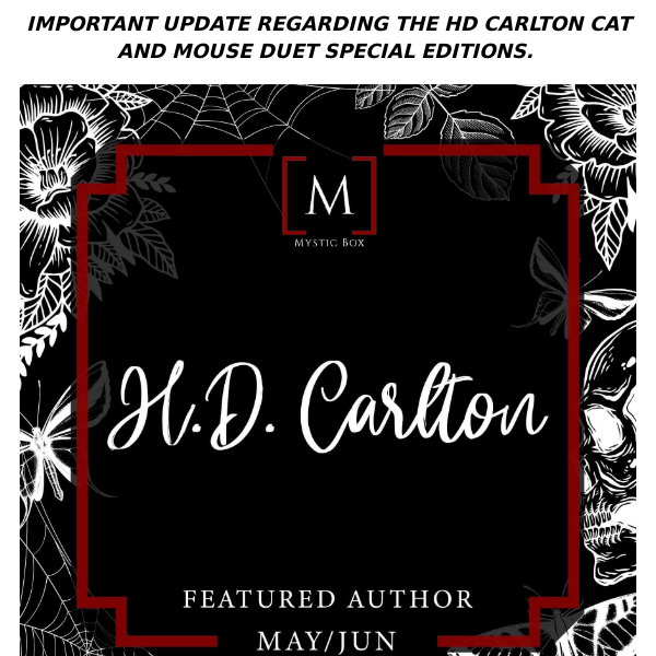 Important Info RE: HD Carlton Cat and Mouse Duet