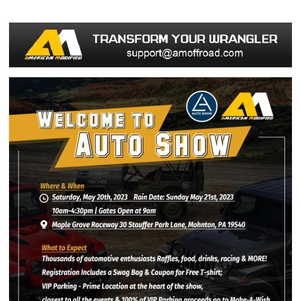 Welcome to the Auto Show on May 20th!🥳