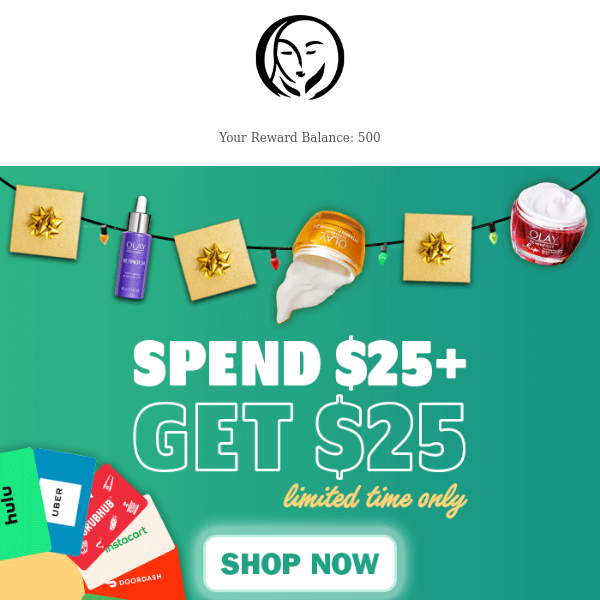 Get A $25 Gift Card When You Spend $25