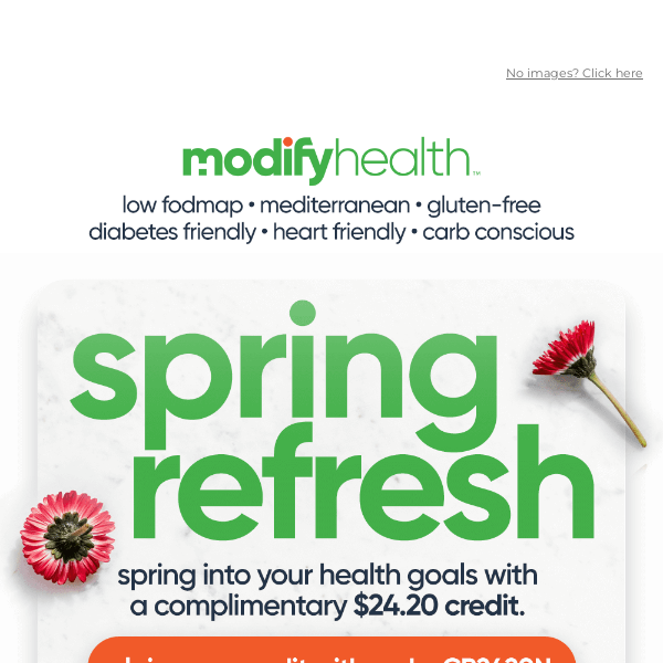 Don't forget your $24.20 Spring credit!