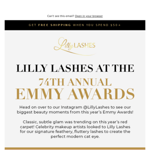 Lilly Lashes at the 2022 Emmy's 🏆