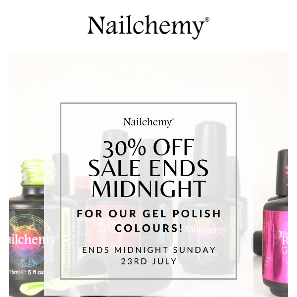 30% OFF ENDS TONIGHT!