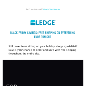 Last Chance for FREE Shipping Sitewide