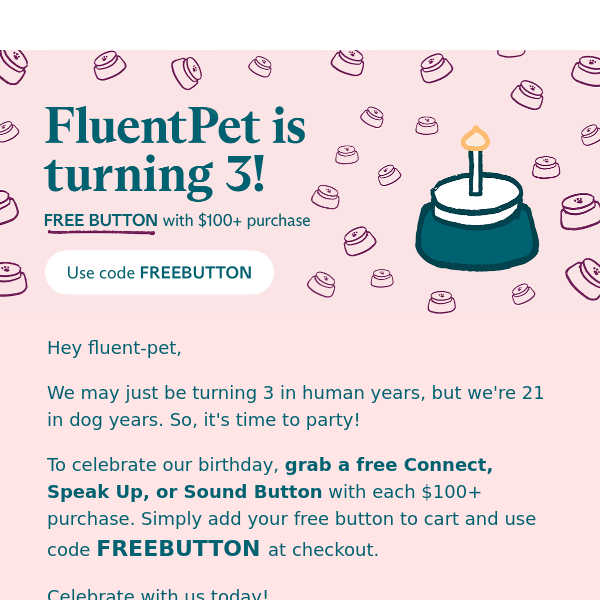 Celebrate Our Birthday with a Free Button!