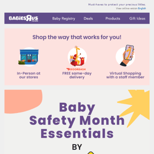 🤗Baby Safety Month essentials by Safety 1st