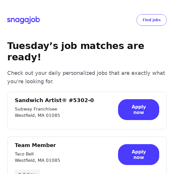 Personalized job matches for March 5, 2024