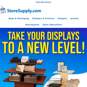 Boost Your Store Display with 3-Tier Tables & More!