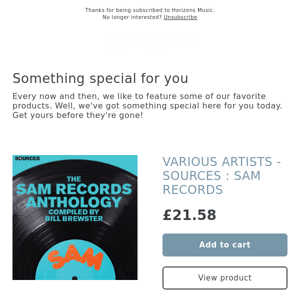 IN FRIDAY! SAM RECORDS ALBUM (3 X12") / HONEY DIJON / CAPRICORN / JACKMASTER / PAYFONE / PEGGY GOU / OPOLOPO AND MANY MORE