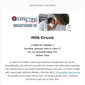 🚨 TUNE in TONIGHT at 7pm CT for our Breastfeeding 101 class & a chance to WIN one of SIX prizes from Medela and more!