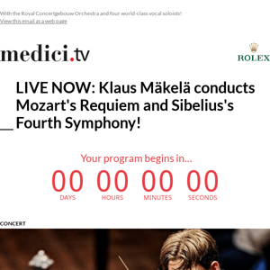 LIVE NOW: Klaus Mäkelä conducts Mozart's Requiem at the Concertgebouw