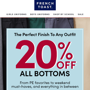 Save on bottoms for every occasion