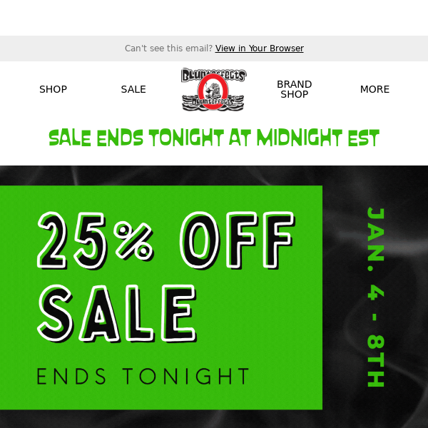 25% OFF ENDS TONIGHT 🛍️🏃💨