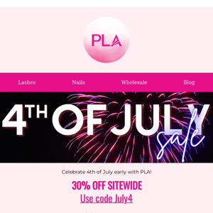 Our 4th of July Sale starts NOW! ❤️🤍💙