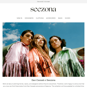 EXCLUSIVE |  Dan Cassab x Seezona