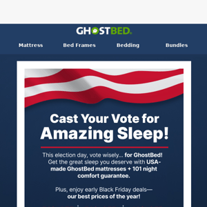 Vote "YES" to GhostBed!