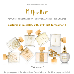 20% off on the women's perfumes  ❤️