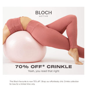 All Crinkle 70% Off!