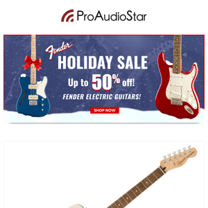 WE ARE BACK WITH MORE PRICE DROPS!! 60% Off Fender Classic Models!