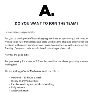 We're Hiring! 🙋