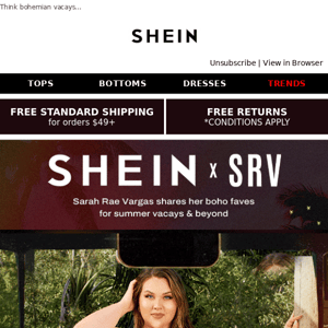 SHEIN x SRV | Sarah Rae Vargas has something in store for you