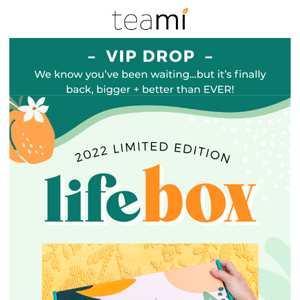 Our Limited Edition Lifebox is HERE! 😍
