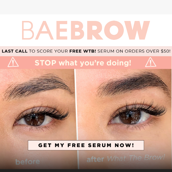 🔥 LAST CALL: FREE Brow Game Changer Inside! 🔥