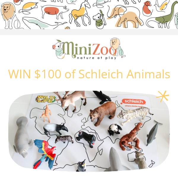 Win $100 Schleich Wild Animals & Discover New Playsets 🐾
