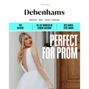 Still looking for the perfect prom look? We have it + FREE delivery