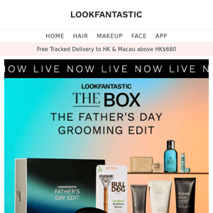 NOW LIVE: Father's Day Grooming Edit 💙 (Worth over HK$1,375, Yours for HK$439)