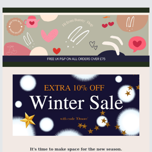 ❄️🍃  60% OFF SALE + EXTRA 10% OFF