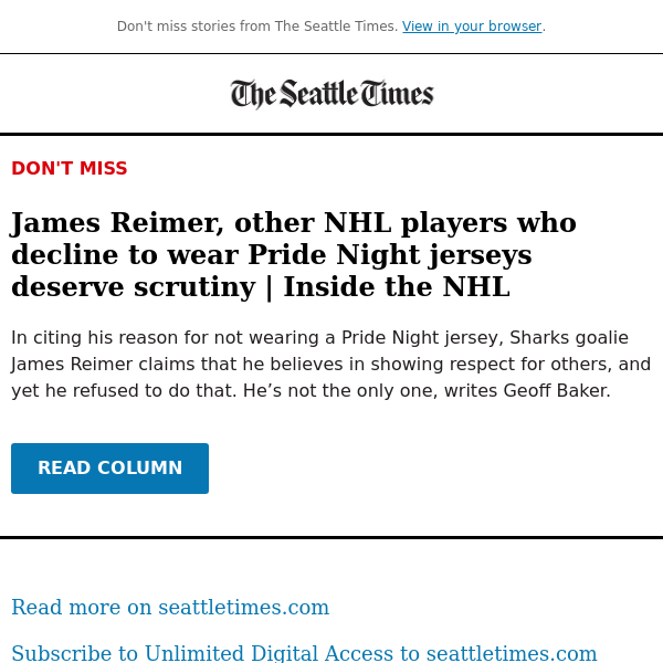 NHL players who decline to wear Pride Night jerseys deserve scrutiny | Geoff Baker