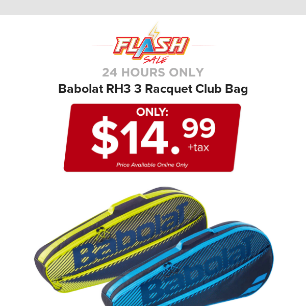 🔥  24 HOURS ONLY | BABOLAT 3 RACQUET BAG | FLASH SALE