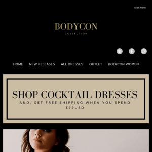 Bodycon Collection   Explore Our Cocktail Dresses 💋