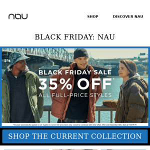 Nau—the Black Friday Sale You've Been Waiting For
