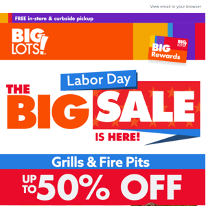 Hot DEAL on grills & fire pits! 50% OFF 🔥